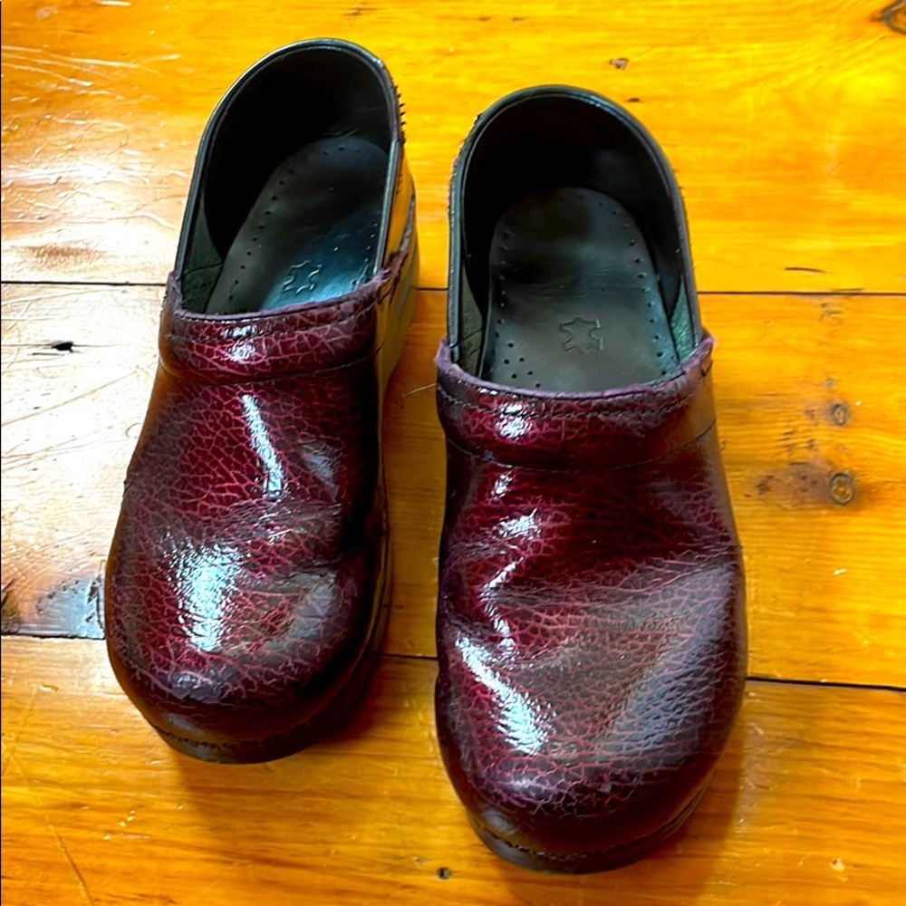 Dansko Red Clogs, Size 38 - image 1